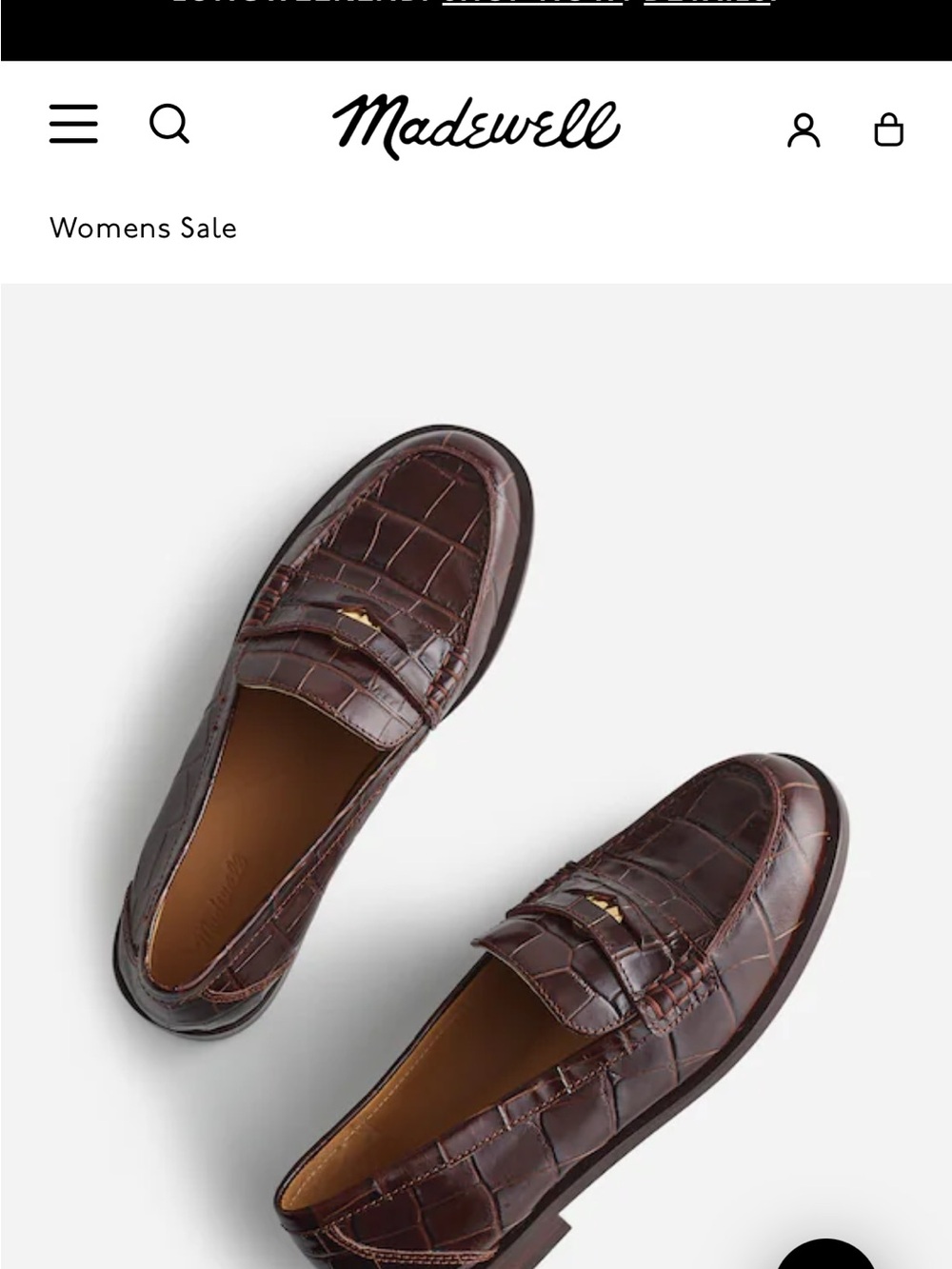 BRAND NEW Madewell Grayson Penny Loafers in Chocolate Raisin US 9